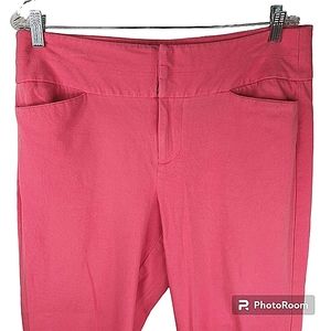 Pink Jeggings Size 12 ELLE PARIS Stretch Straight Leg Pockets